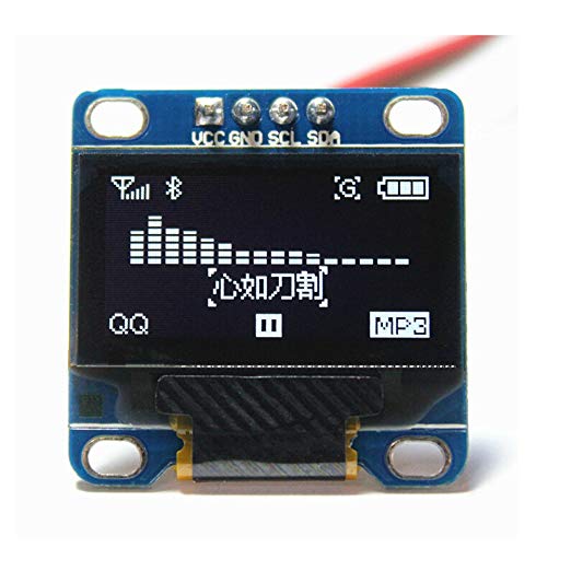 OLED LCD LED Display Module 128X64 0.96" For Arduino สีขาว
