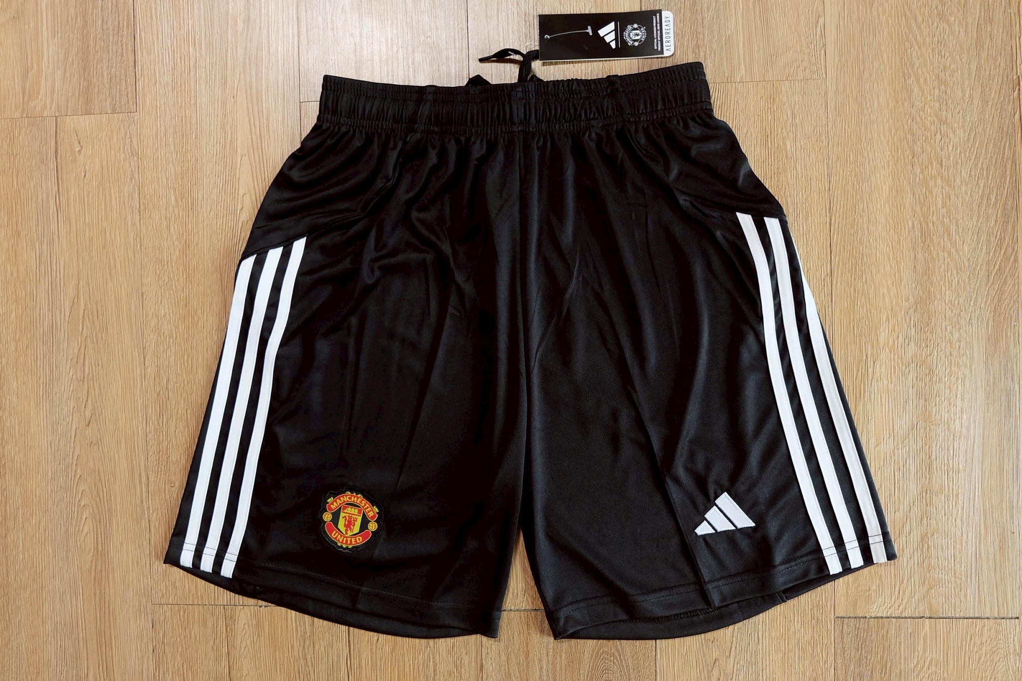 กางเกงฟุตบอลสโมสร ทีมแมนยู Man U สีดำ Fans Edition เกรดแฟนบอล 2025
