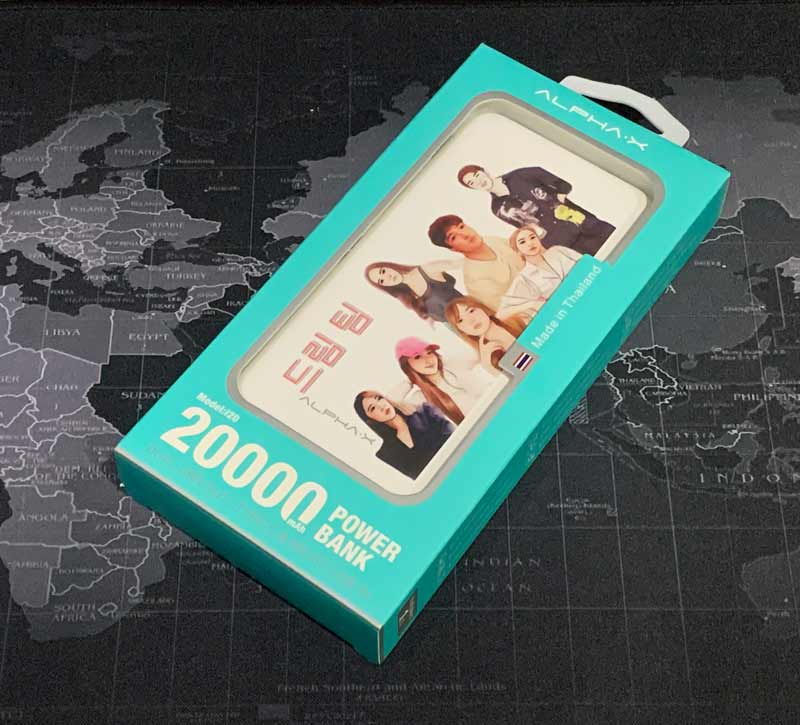 Power Bank แบตสำรอง รูปถ่าย ของขวัญทีมงาน 20000 mah