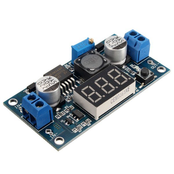 LM2596S Power Module + LED Voltmeter DC-DC Adjustable Step Down