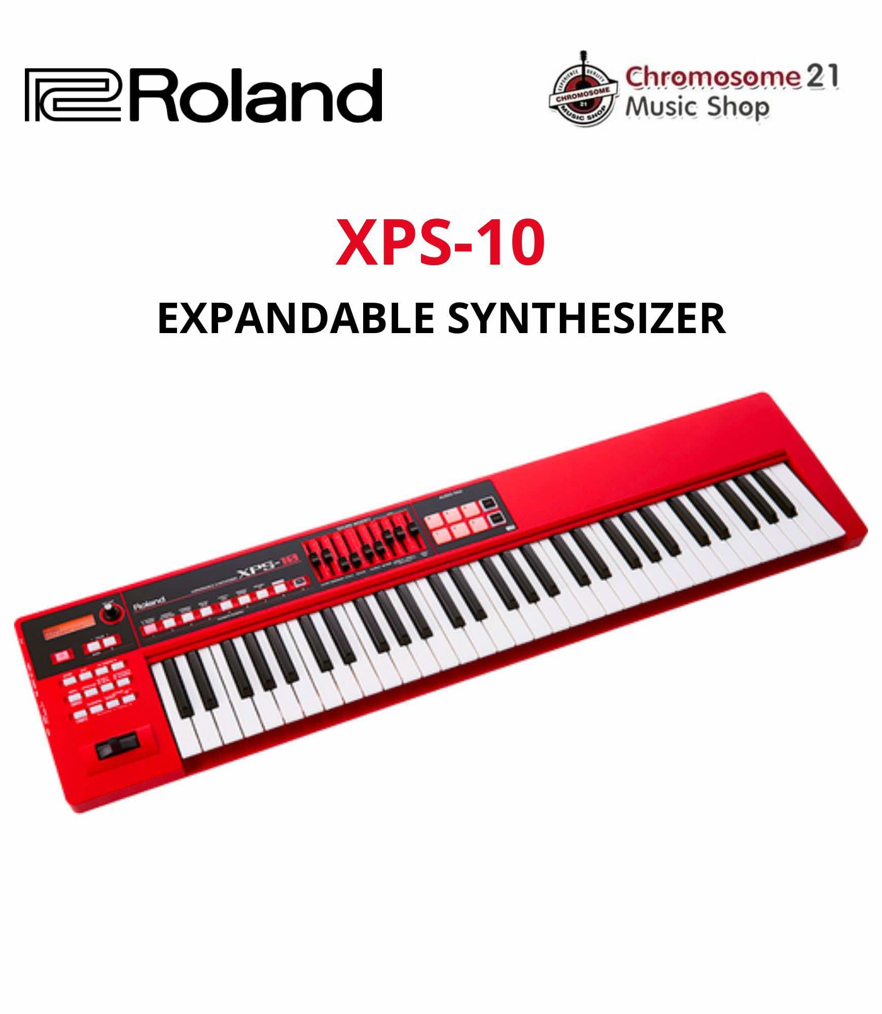 คีย์บอร์ด Roland รุ่น XPS-10 Synthesizer 61 คีย์ (สีแดง)