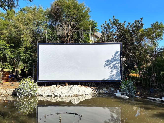 จอหนัง ผ้ามุกด้าน 12 เมตร 2.35:1