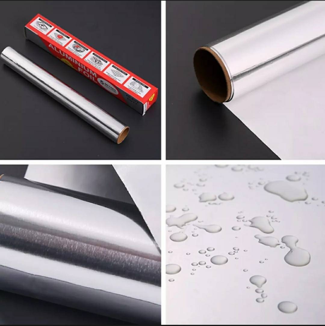 กระดาษฟอยล์ห่ออาหาร ฟอยล์เงินห่ออาหาร ความยาว 10 เมตร หน้ากว้าง 30 ซม