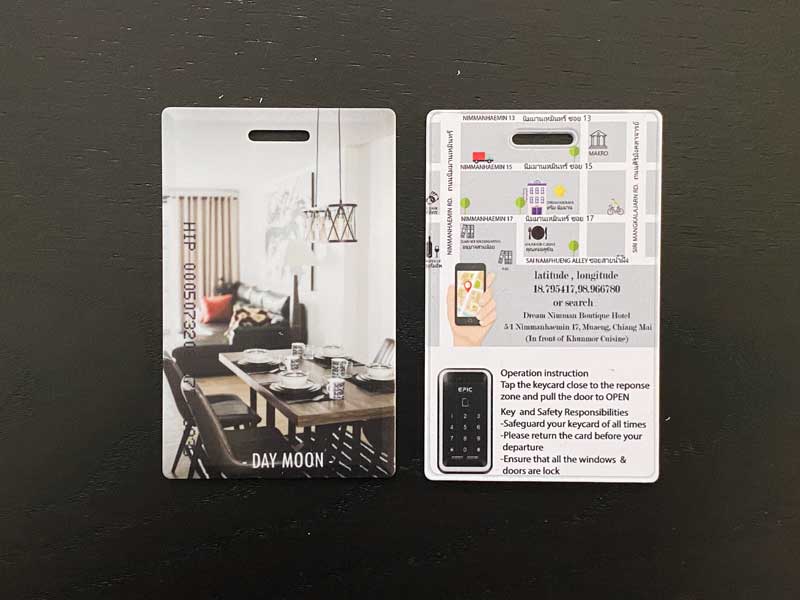 พิมพ์คีย์การ์ดแข็ง พิมพ์ Key card RFID 4 สี ไม่ลอกง่าย