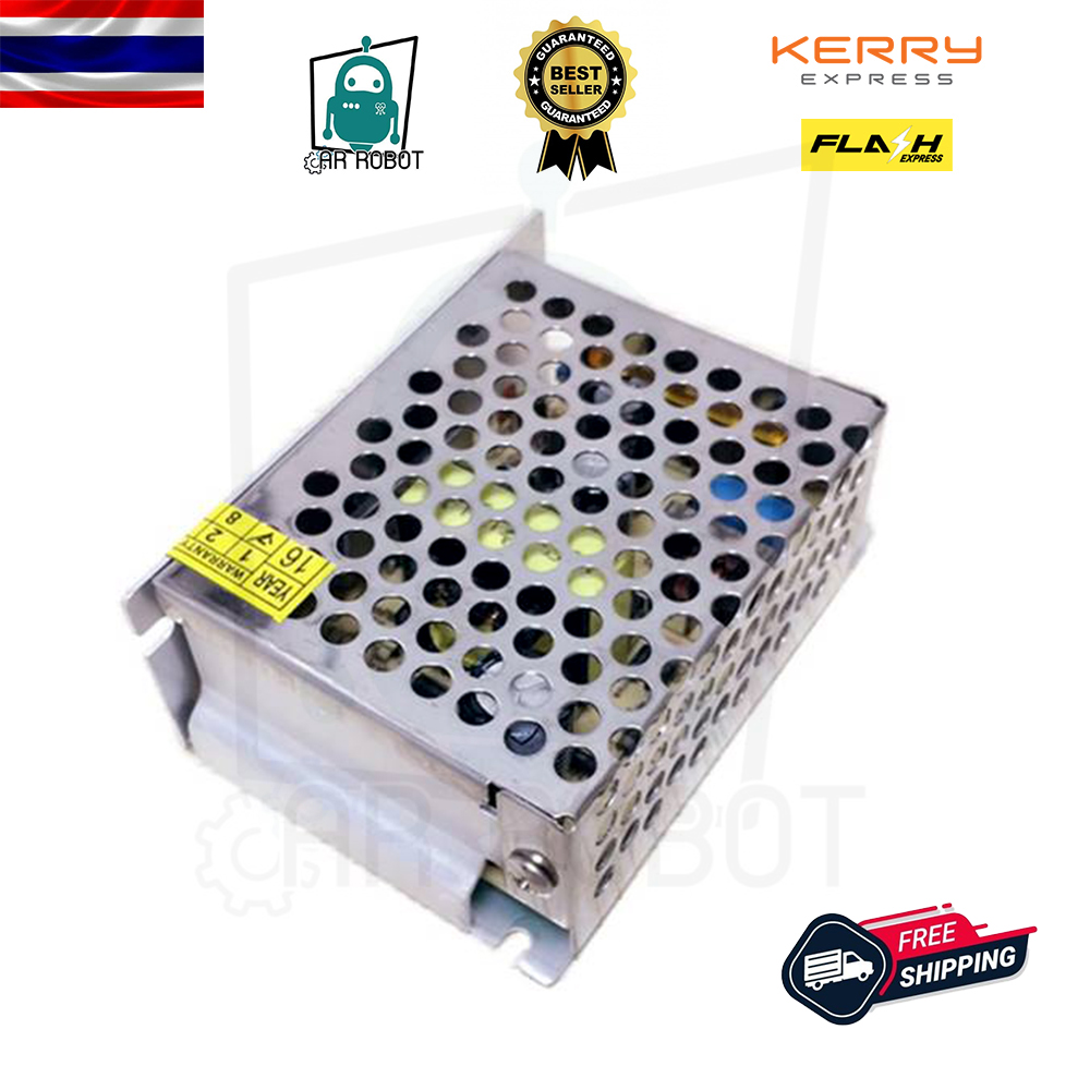 สวิตชิ่งเพาเวอร์ซัพพลาย Switching Power Supply 12V 3A 36W(สีเงิน) S-36-12 แหล่งจ่ายไฟ