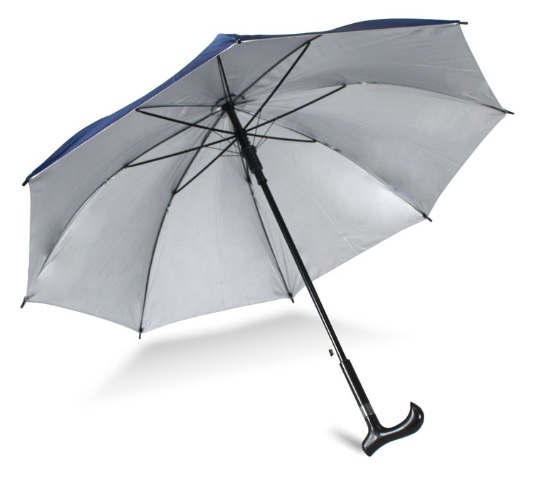 ร่มไม้เท้า สีกรมท่า