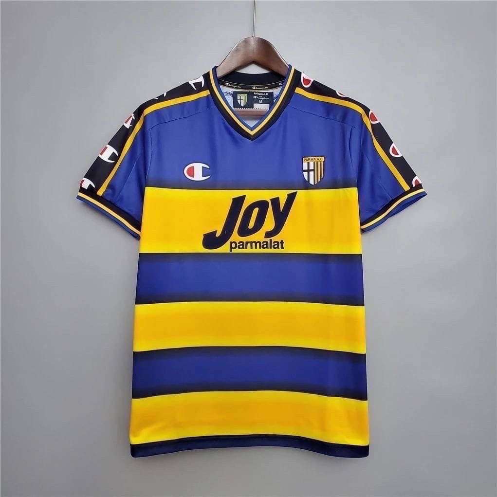 Retro เสื้อบอลย้อนยุค พาร์ม่า 2001 เหย้า Retro Parma Home เรโทร คลาสสิค 2001-02