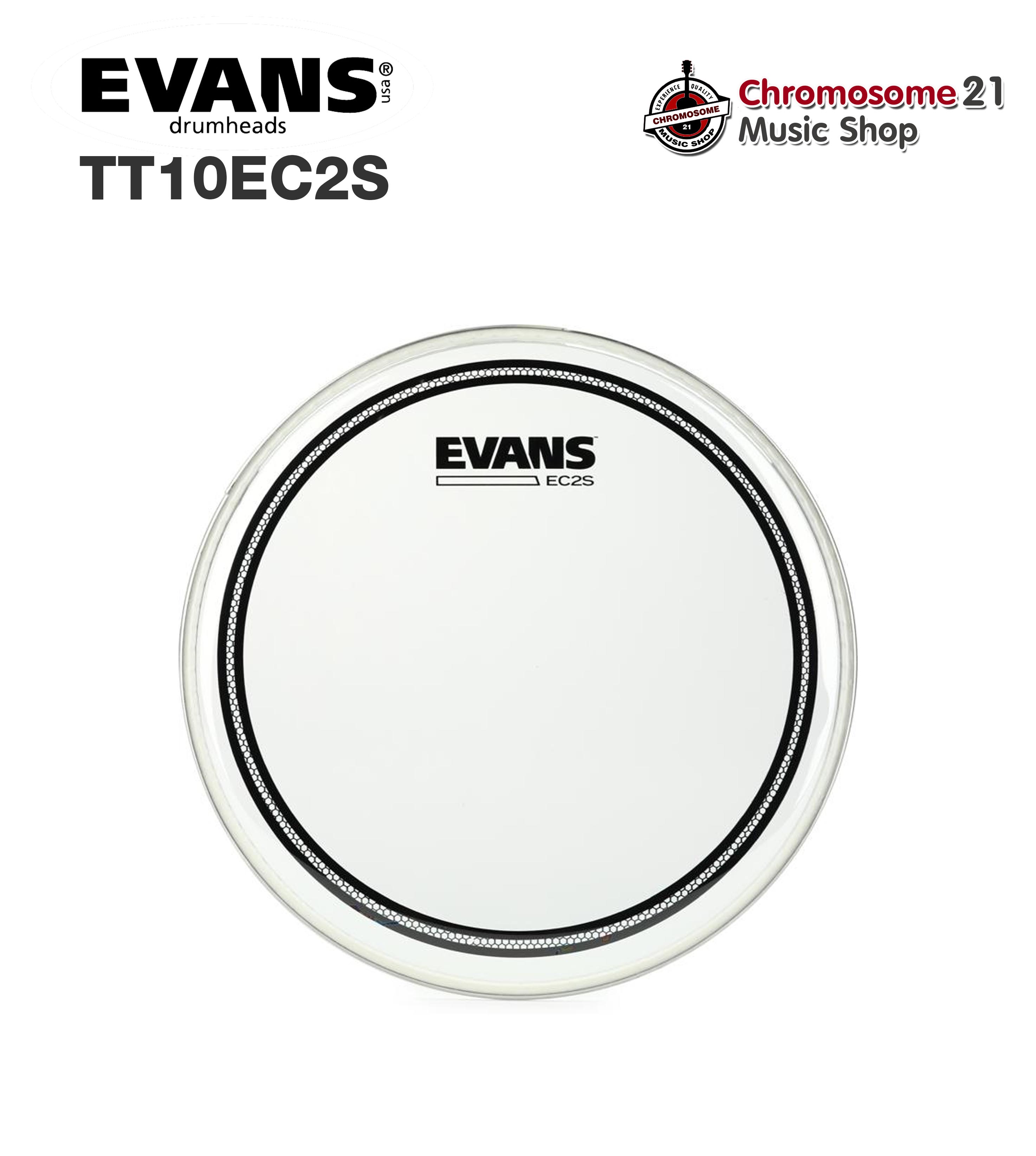 หนังกลองทอม Evans TT10EC2S ขนาด 10 นิ้ว หนังใส 2 ชั้น