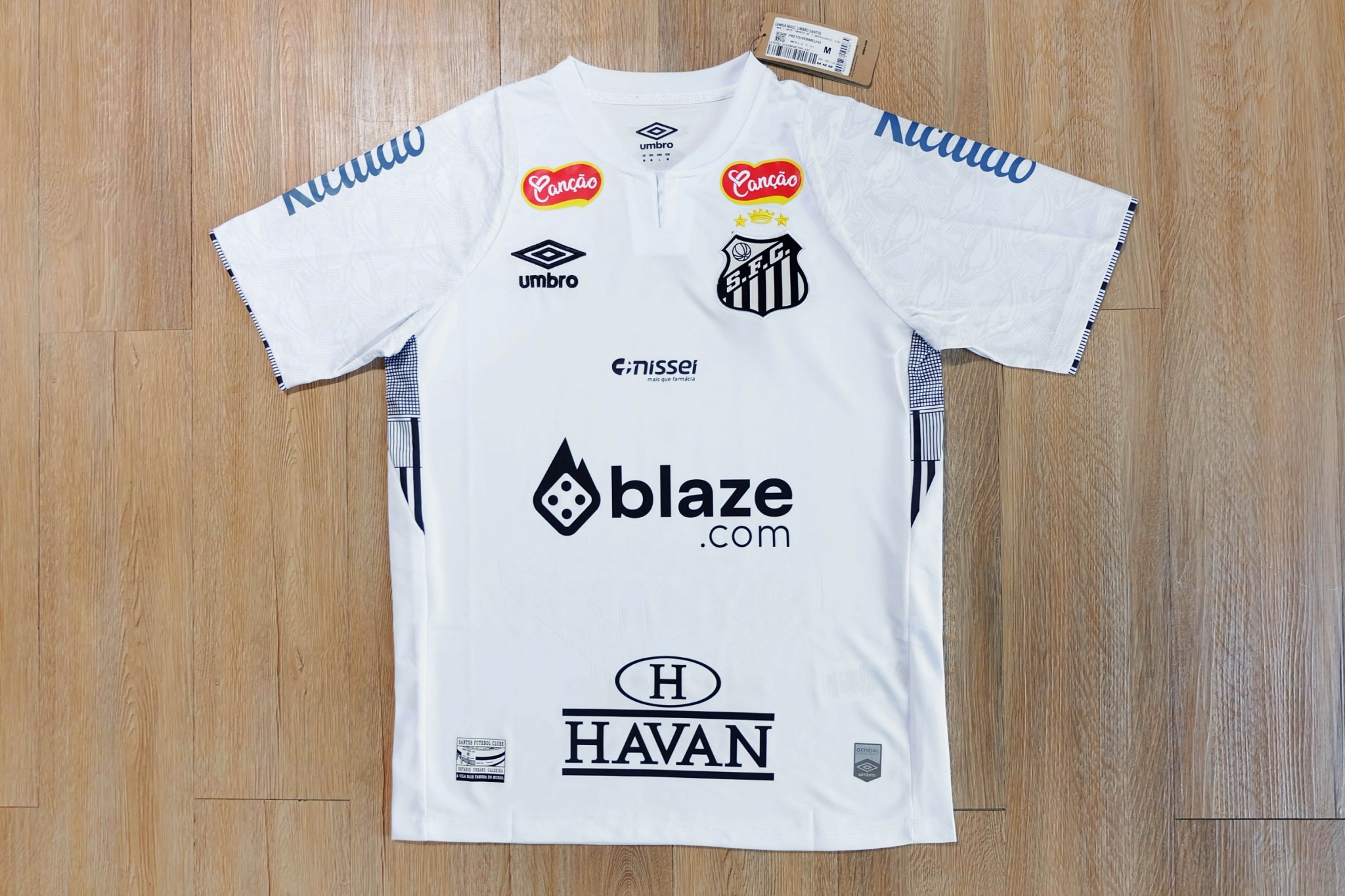 เสื้อฟุตบอล SANTOS สีขาว พร้อมชื่อ เบอร์ NEYMAY JR # 10 เกรดแฟนบอล 2025