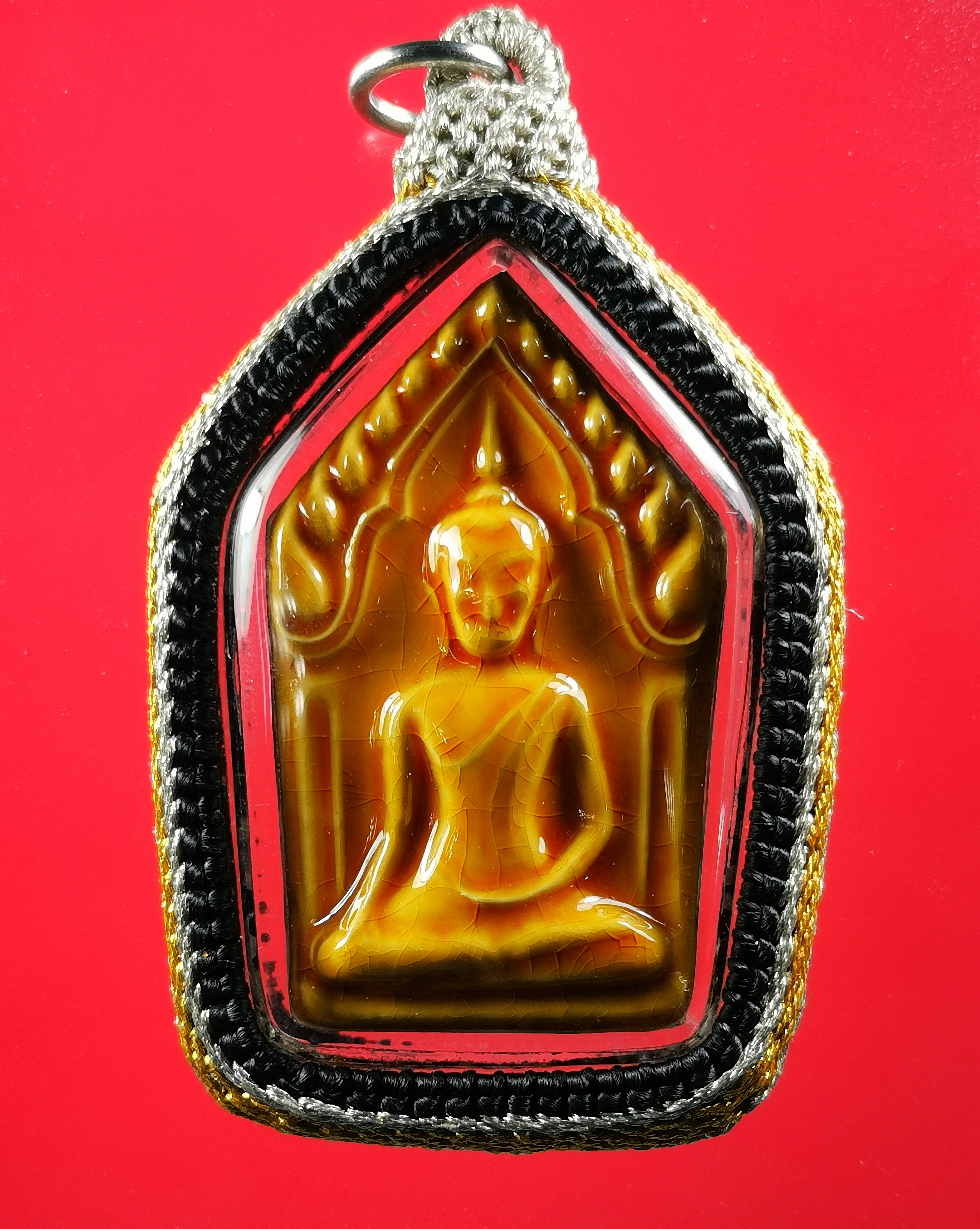 ขุนแผนเคลือบ หลังยันต์มหาจักรพรรดิ์ หลวงพ่อเฉลิม วัดพระญาติ ปี52