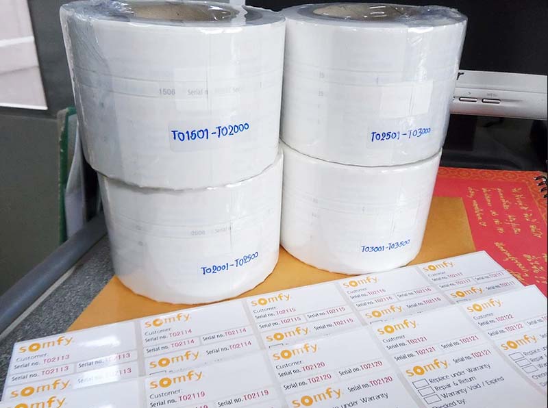 สติ๊กเกอร์ ฉลากสินค้าสำหรับการผลิตจำนวนมาก, สายการผลิต, โรงงาน