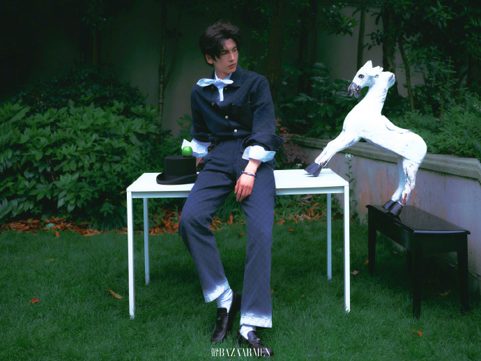 Pre - นิตยสาร Harper's Bazaar Men จางหลิงเฮ่อ zhanglinghe 2025+ การ์ด