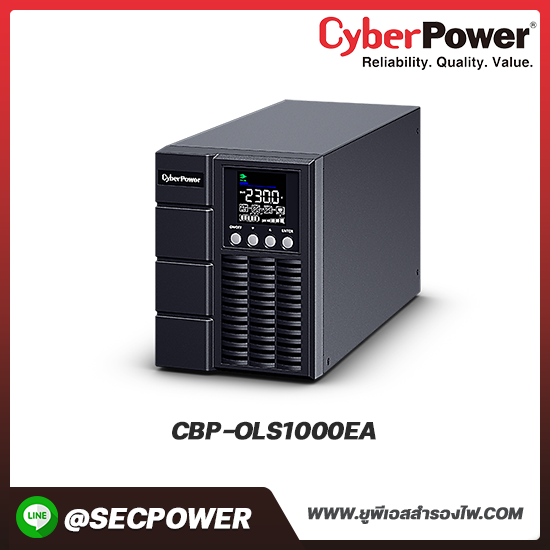 เครื่องสำรองไฟฟ้า Cyberpower รุ่น CBP-OLS1000EA 1000VA/900W