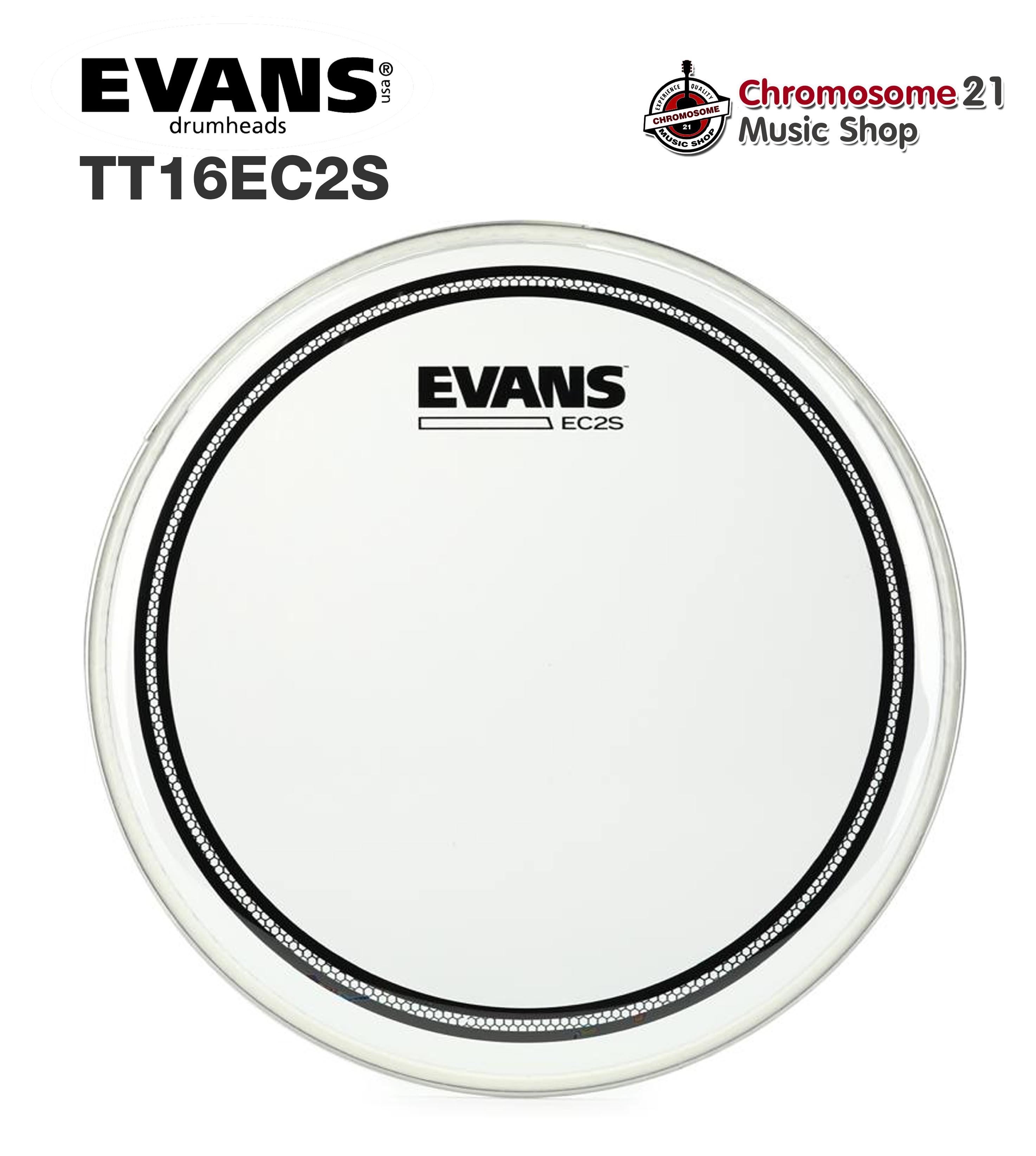 หนังกลองทอม Evans TT16EC2S ขนาด 16 นิ้ว หนังใส 2 ชั้น
