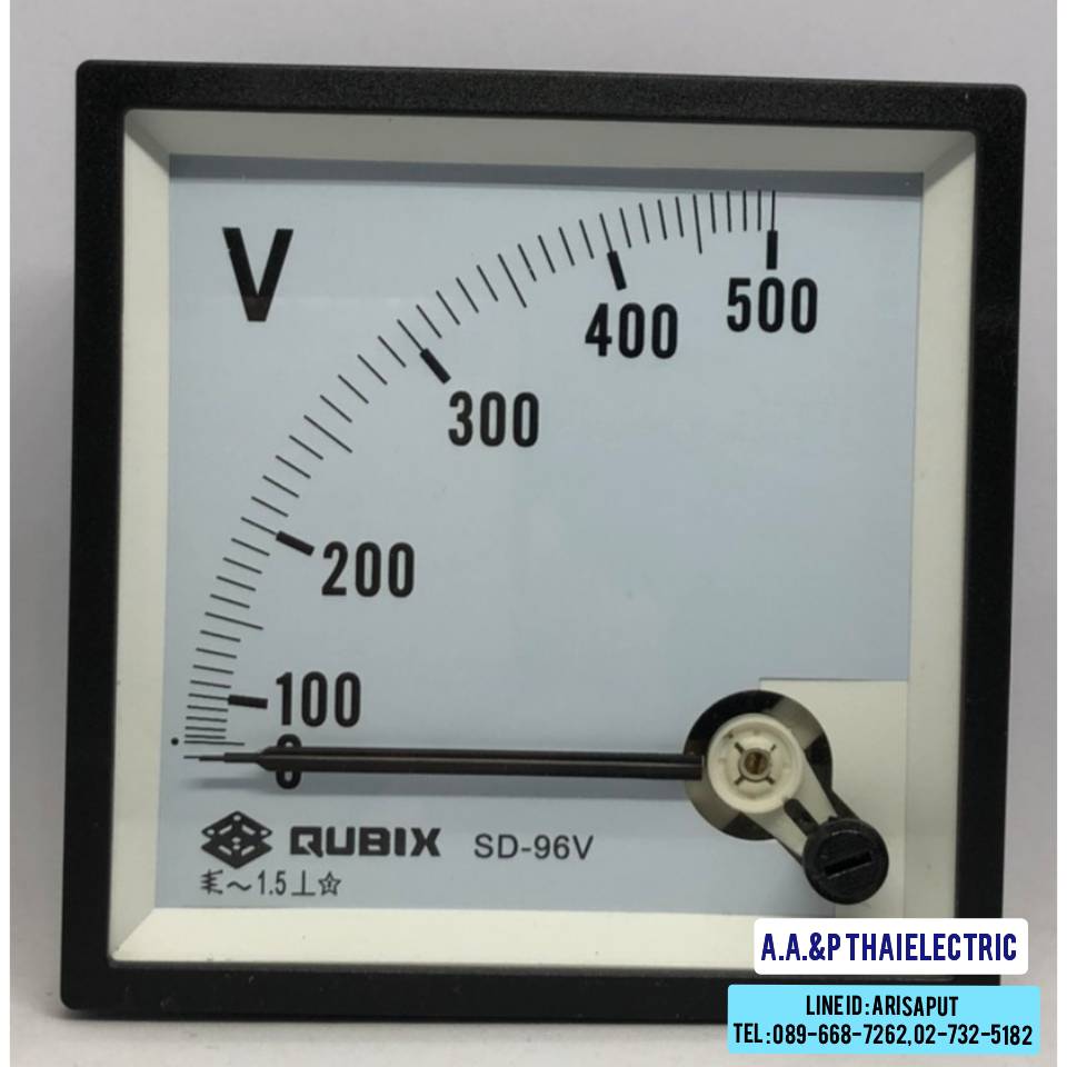โวลท์มิเตอร์ 300V VM-96 (96x96mm.) แบบอนาล็อก