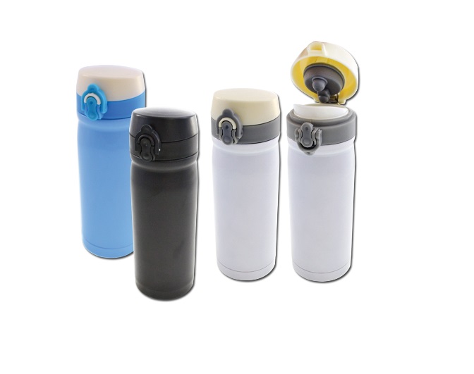 กระบอกน้ำสแตนเลสทรงกระบอก 350 ml (รหัส SP-041)
