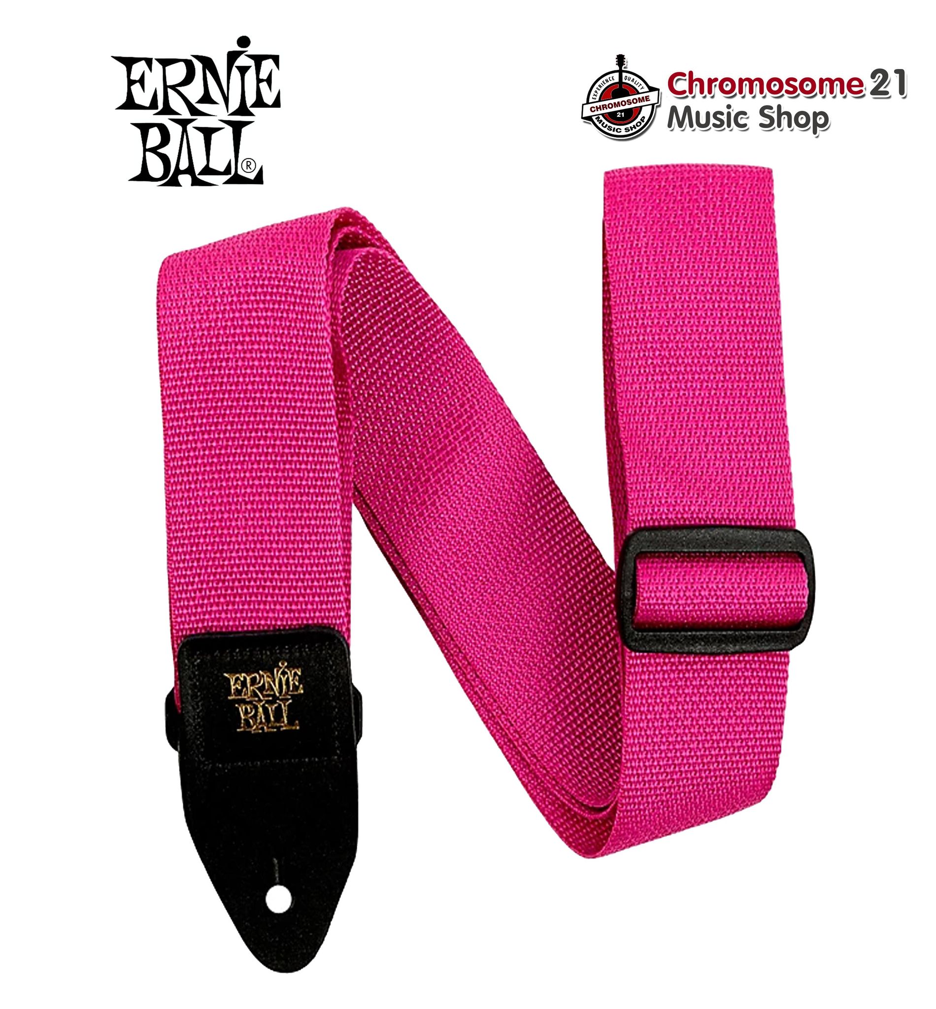 สายสะพายกีตาร์ Ernie Ball Polypro สี Raspberry