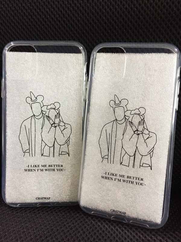 พิมพ์เคสมือถือ เคสโทรศัพท์ คู่รัก (เซต)