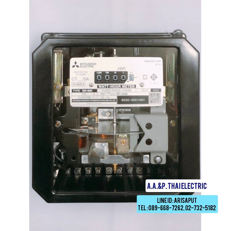 มิเตอร์วัดไฟฟ้า 3P 4W 220V/380V MITSUBISHI MH96