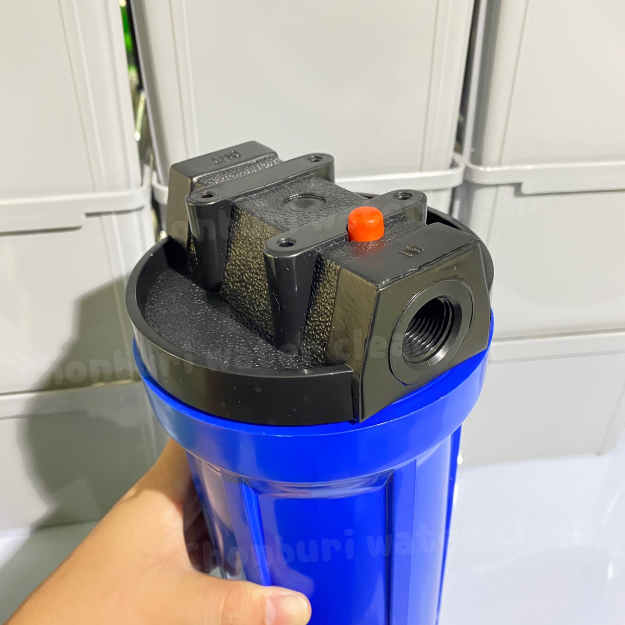 กระบอกกรองน้ำ Aquatek HS 10นิ้ว (ทางน้ำเข้าออก 4หนุ) แบบทึบ