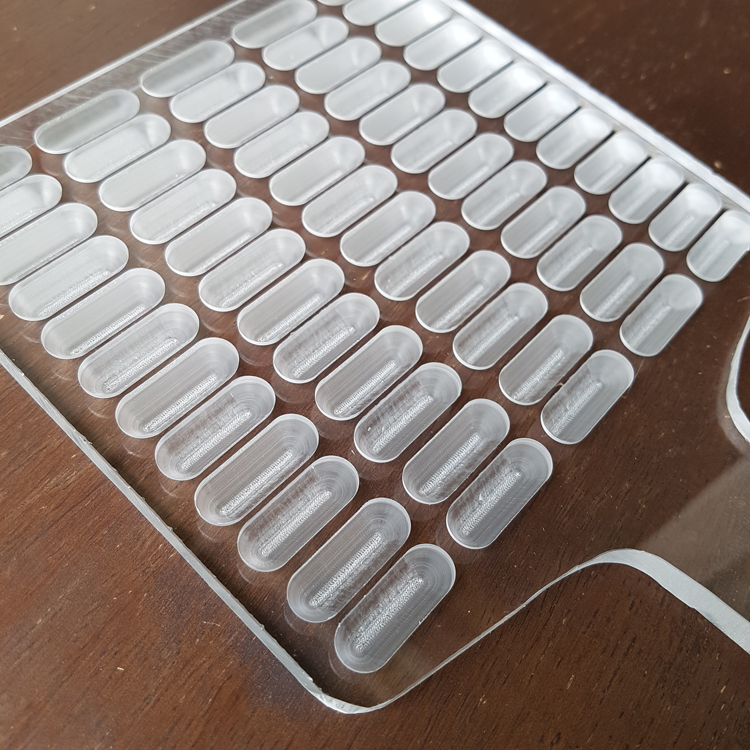 ถาดนับแคปซูล 60 แคปซูล อะคริลิคใส ถาดนับยา แผ่นนับยา ถาดนับเม็ดยา