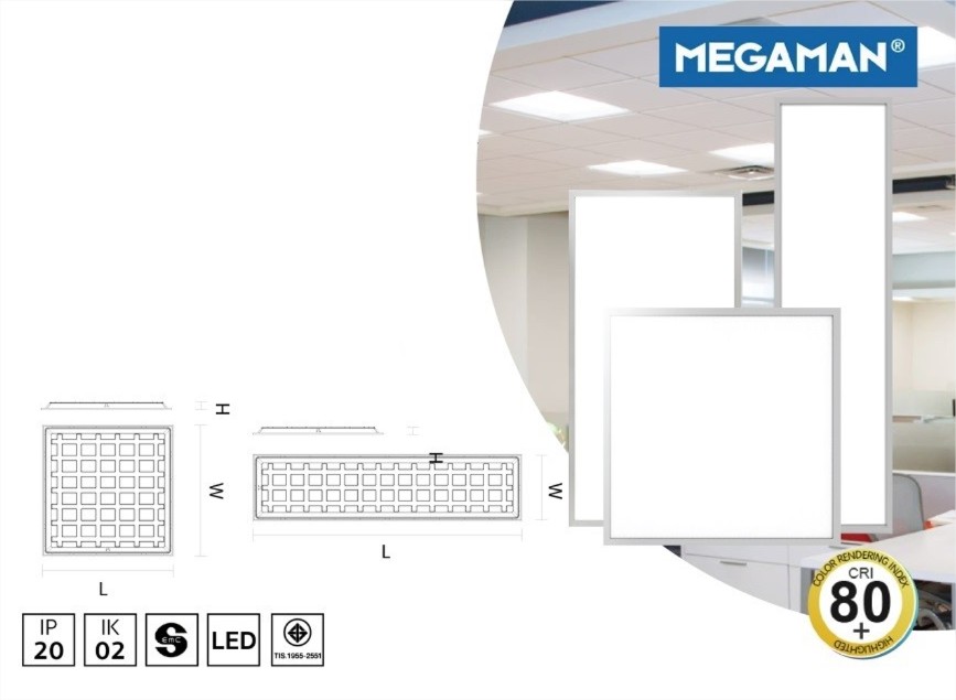 โคมไฟ LED PANEL LIGHT SQUARE พาแนลฝังฝ้า MQL3035