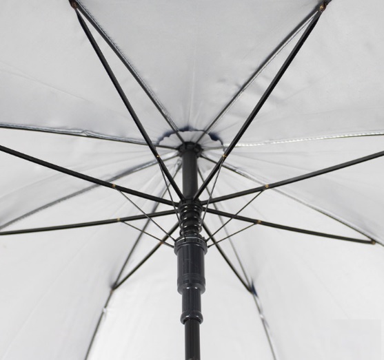 ร่มไม้เท้า สีน้ำตาลเข้ม