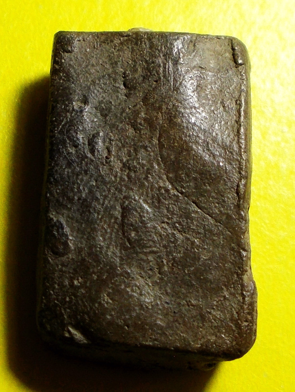 พระเนื้อดิน อุดผง ทรงปลากัด #lnw171