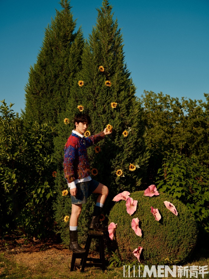 Pre - นิตยสาร ELLEMEN หวงจวิ้นเจี๋ย Huangjunjie 2024+การ์ด 4