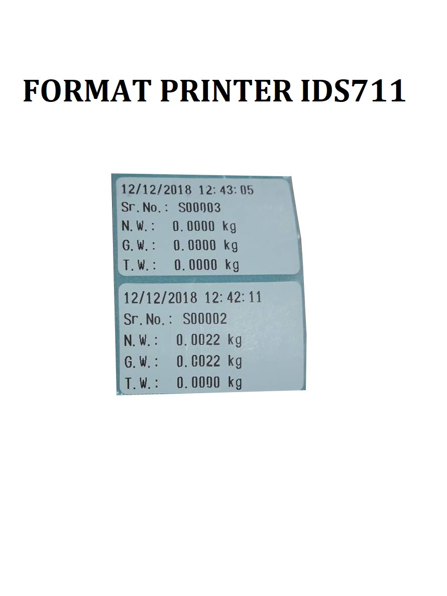 เครื่องชั่งวางพื้น รุ่น IDS711 ยี่ห้อ SDS
