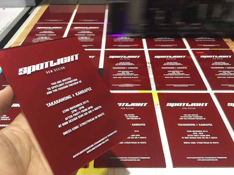 พิมพ์การ์ดอะคลีลิก การ์ดเชิญเข้างาน การ์ด EVENT