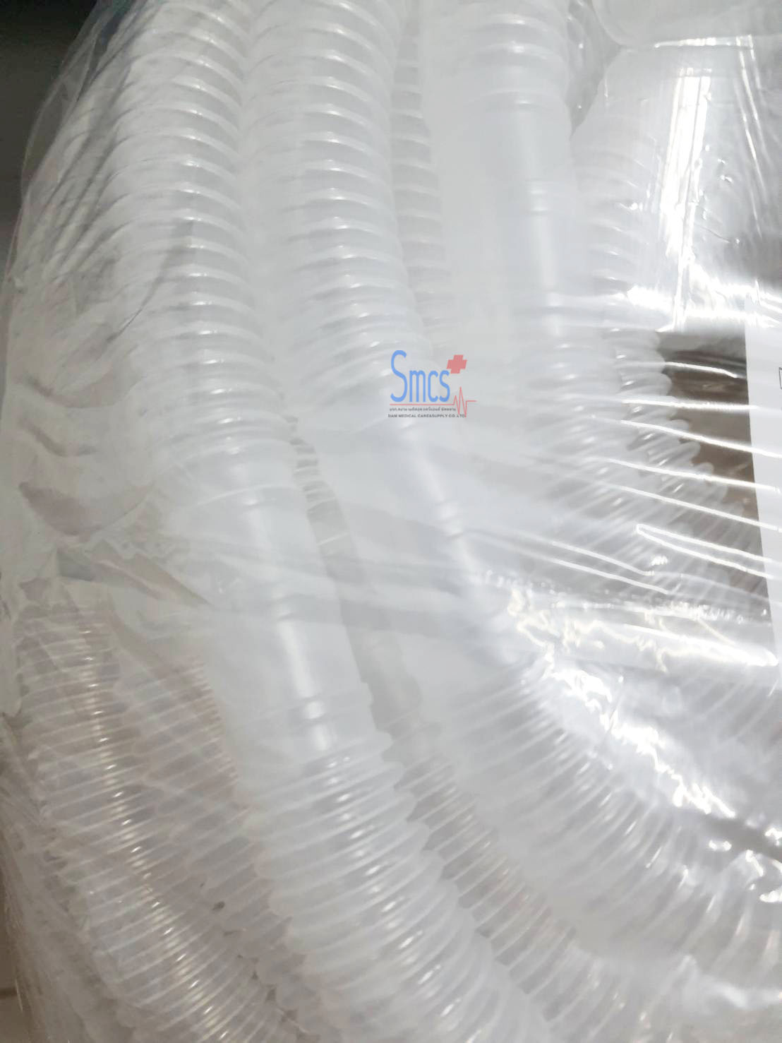 สายออกซิเจนงวงช้าง ( Dispos Corrugated Tube ) G6001 White 22mm 100ft