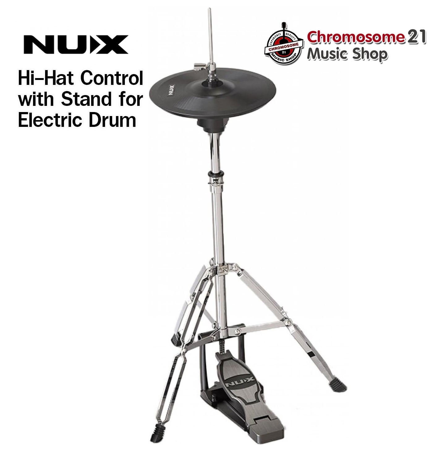 ไฮแฮท กลองไฟฟ้า พร้อมขาตั้ง Nux HHCS Hihat Control with Stand