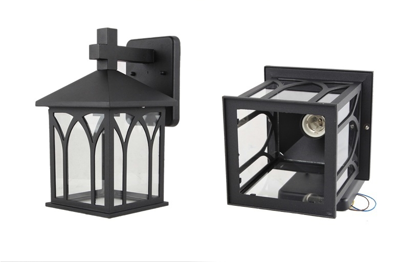 โคมไฟติดผนัง Continental สีดำ