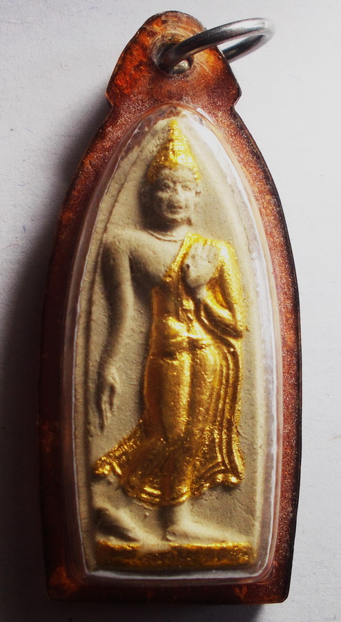พระลีลาทุ่งเศรษฐีเจ้าคุณนรฯ วัดเทพศิรินทร์ กทม. ปี 2515 หลวงปู่โต๊ะปลุกเสก ในเลี่ยมเดิมพร้อมบูขา