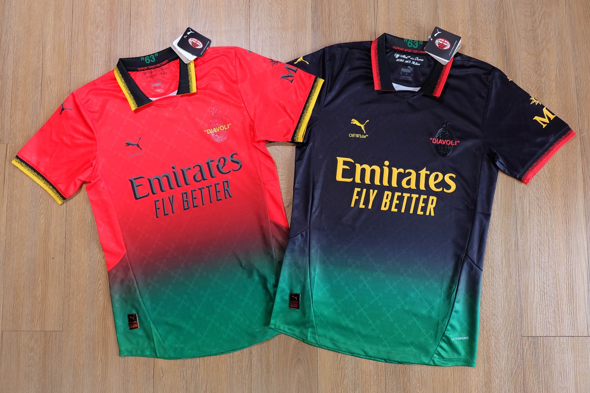 สินค้าใหม่ เสื้อเอซี มิลาน AC Milan x Off-White เกรดนักเตะ Player Edition 2025