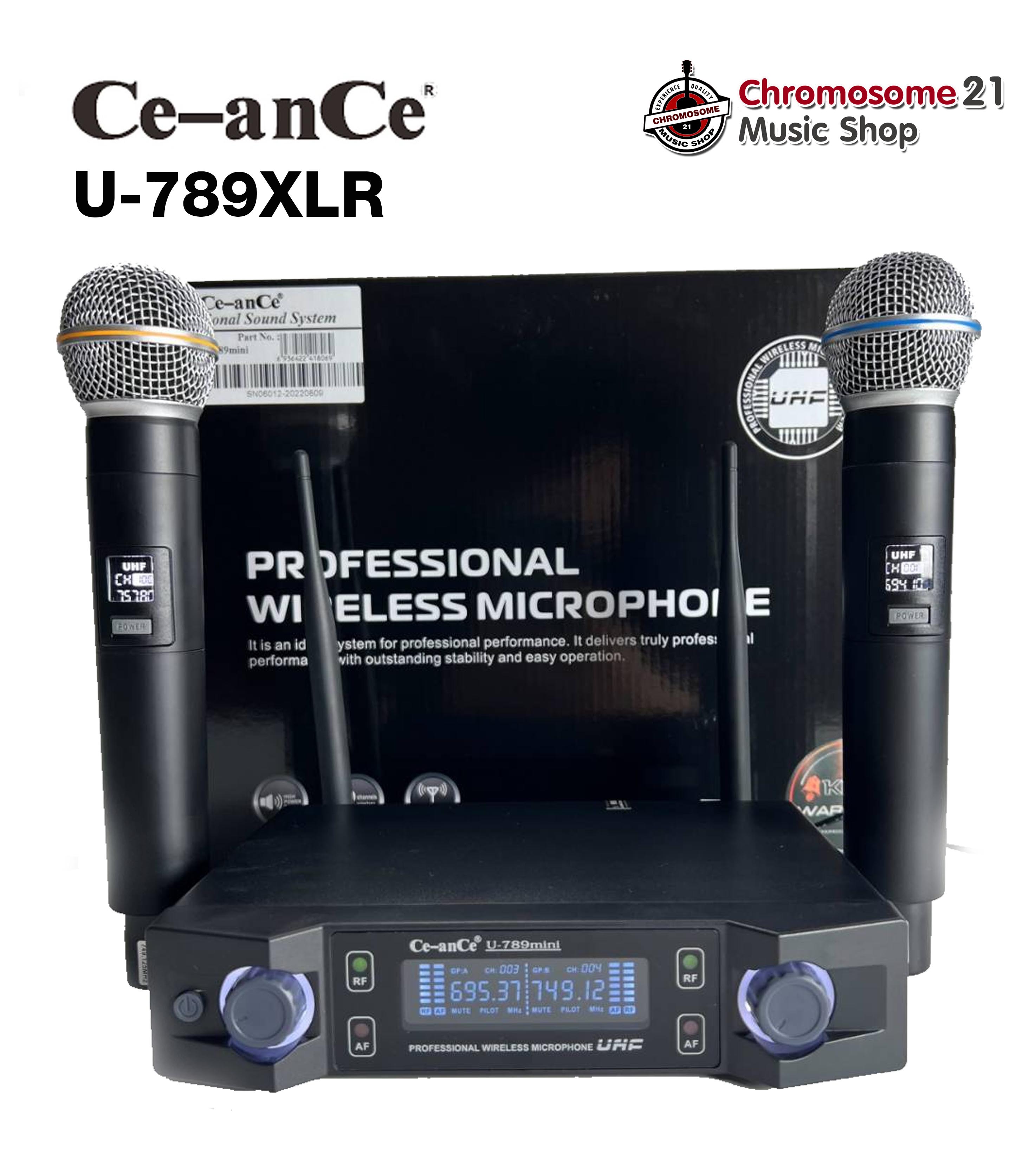 ไมค์ลอยคู่ Ce-anCe CEANCE U-789XLR ระบบสัญญาณ: UHF ความถี่ใหม่ กสทช