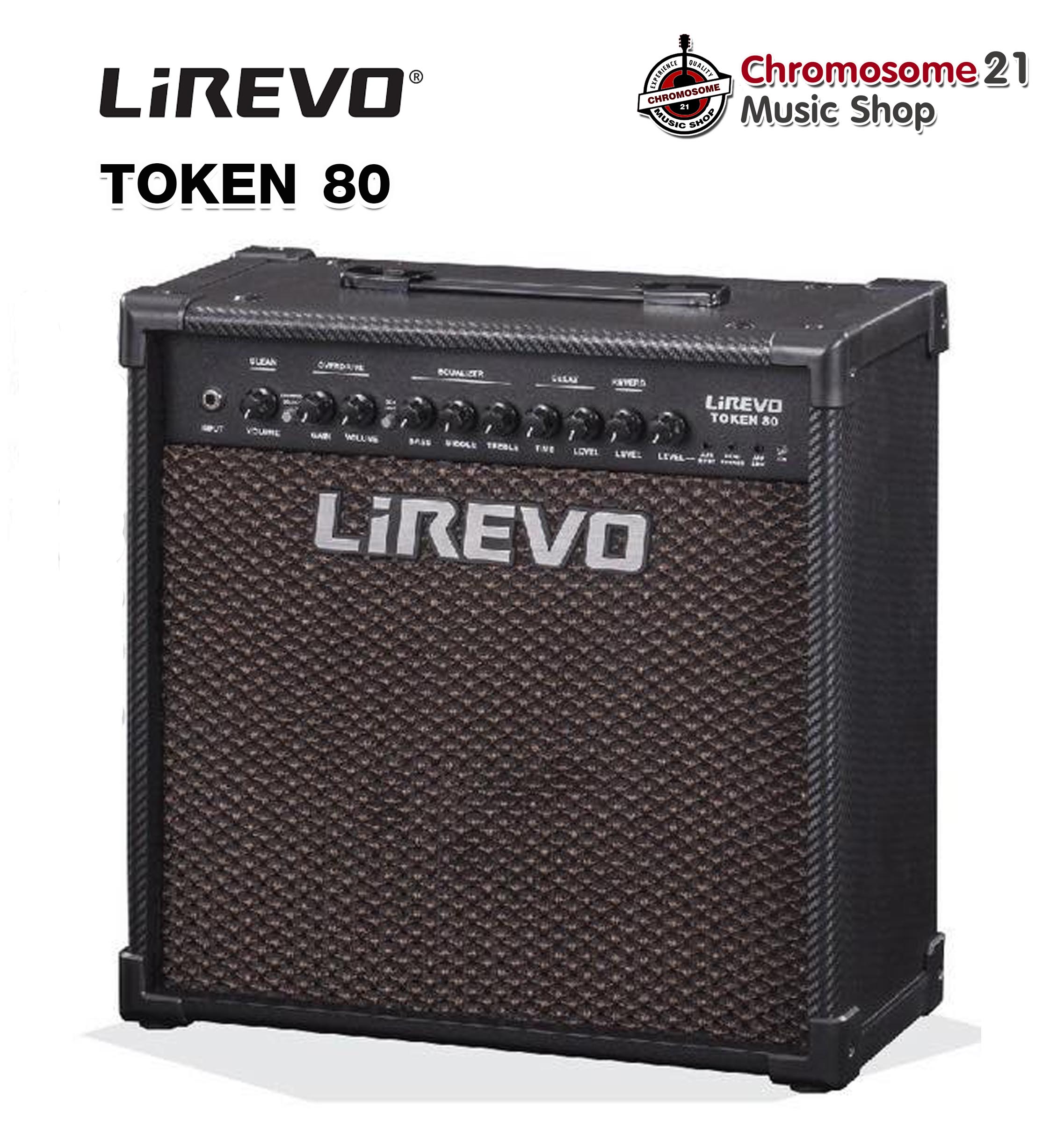 แอมป์กีตาร์ไฟฟ้า Lirevo Token 80 ต่อบลูทูธได้ ใช้ app เปลี่ยนเสียงแอมป์ได้