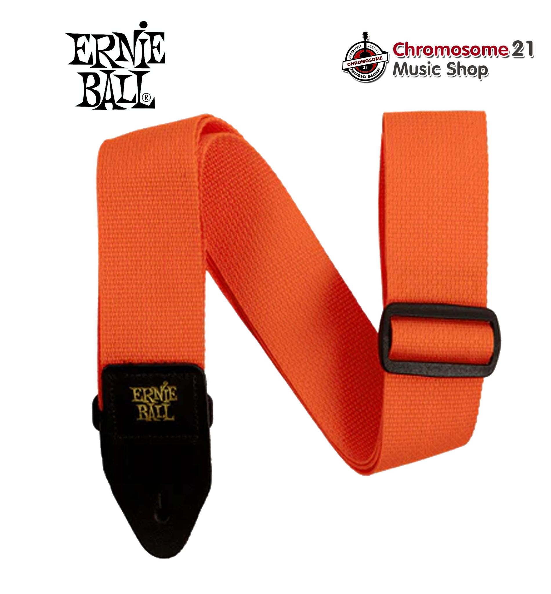 สายสะพายกีตาร์ Ernie Ball Polypro สีส้ม Orange