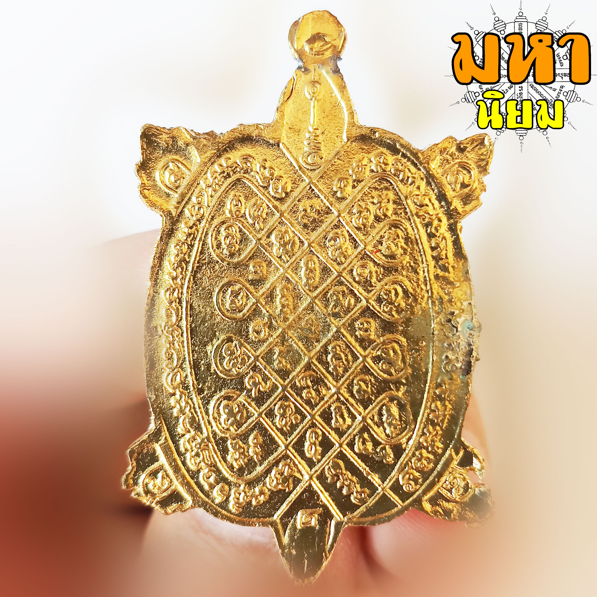 เหรียญพญาเต่าเรือน รุ่นปลดหนี้ หลวงปู่หลิว วัดไร่แตงทอง เนื้อกะไหล่ทอง ลงสี