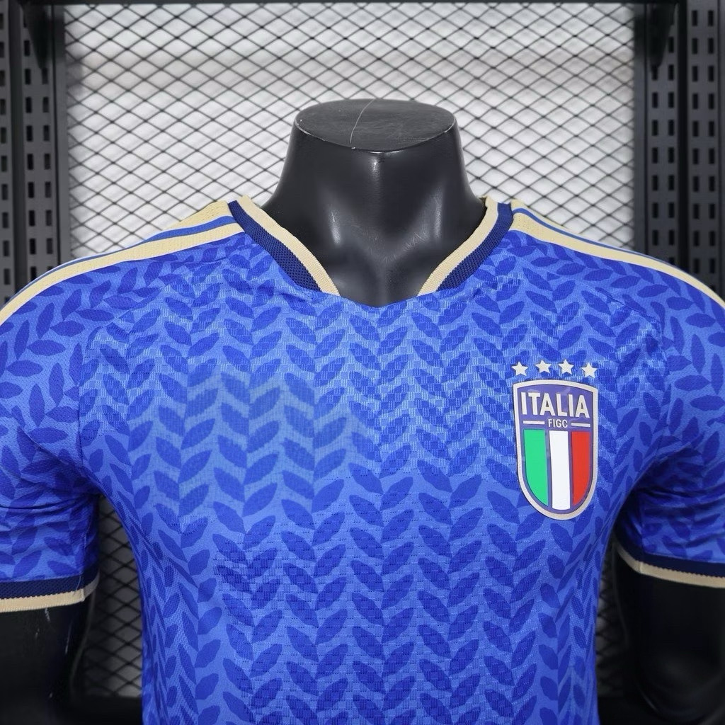 2025-26 เสื้อทีมชาติอิตาลี สีน้ำเงิน สำหรับผู้ชาย Player Edition เกรดนักเตะ Size S-2XL