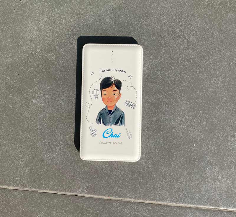Power Bank แบตสำรอง รูปคู่ ของขวัญวันเกิด วันครบรอบ วันจบการศึกษา