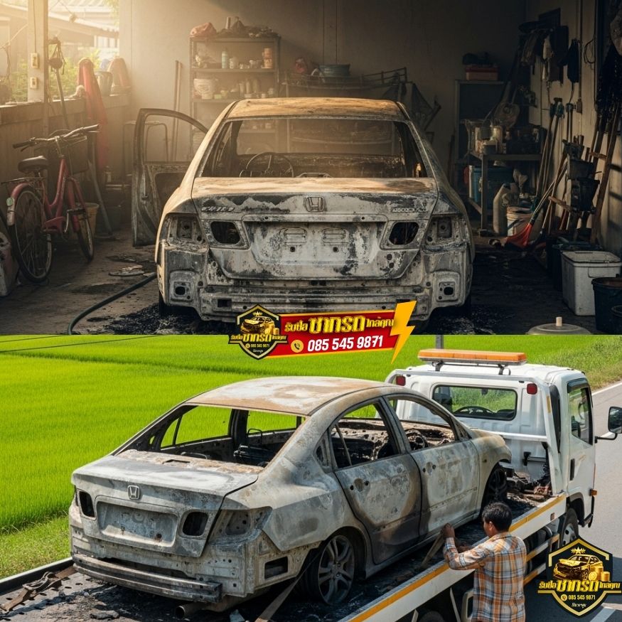 รับซื้อซากรถไฟไหม้ภูเก็ต ให้ราคาสูง