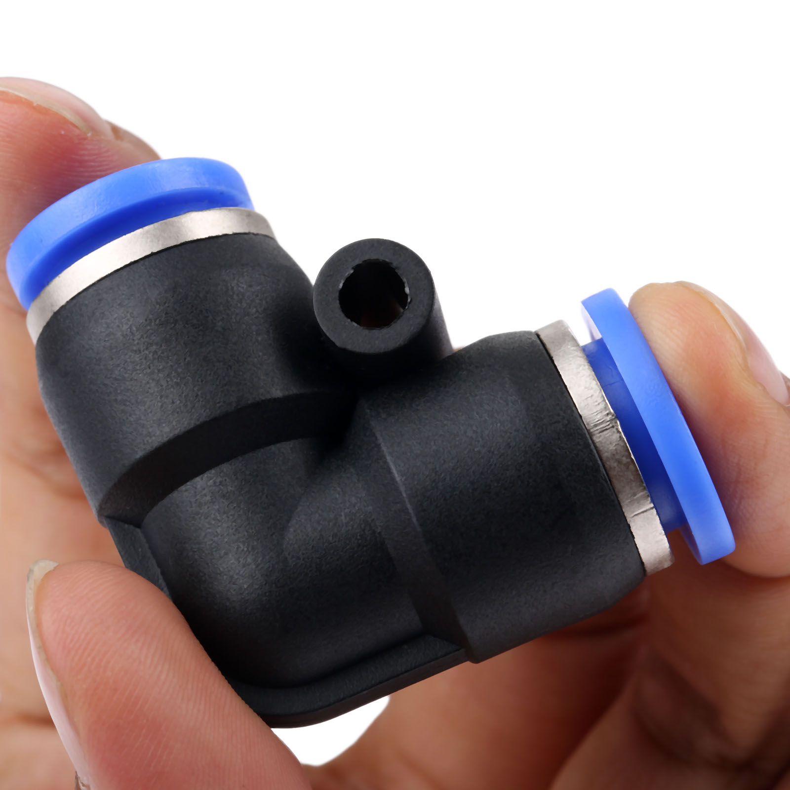 นิวเมติกอะไหล่ข้อศอก อากาศ / น้ำ / เครื่องดูดท่อ / ท่อสายการบิน 4mm