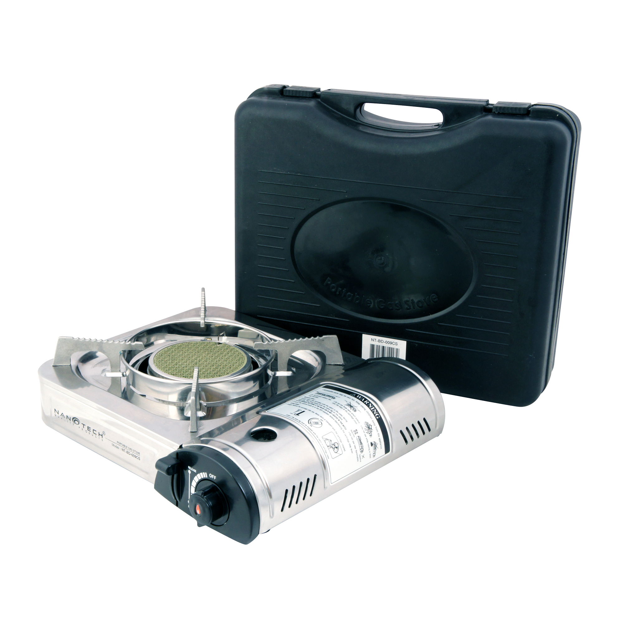 เตาปิคนิคสเตนเลส รุ่น NT-BD-009CS เตากล่องปิคนิค ยี่ห้อ Nanotech (ไม่รวมแก๊สกระป๋อง)