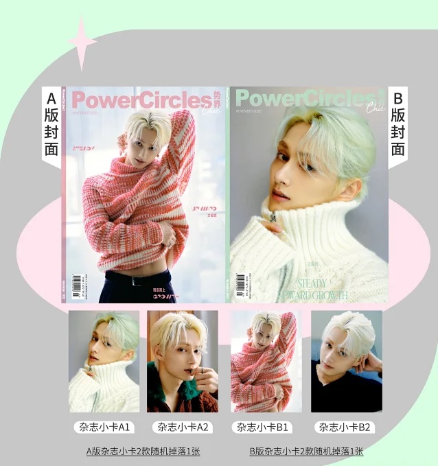 Pre - นิตยสาร PowerCircles JUNHUI WENJUNHUI 2022+การ์ดสุ่ม