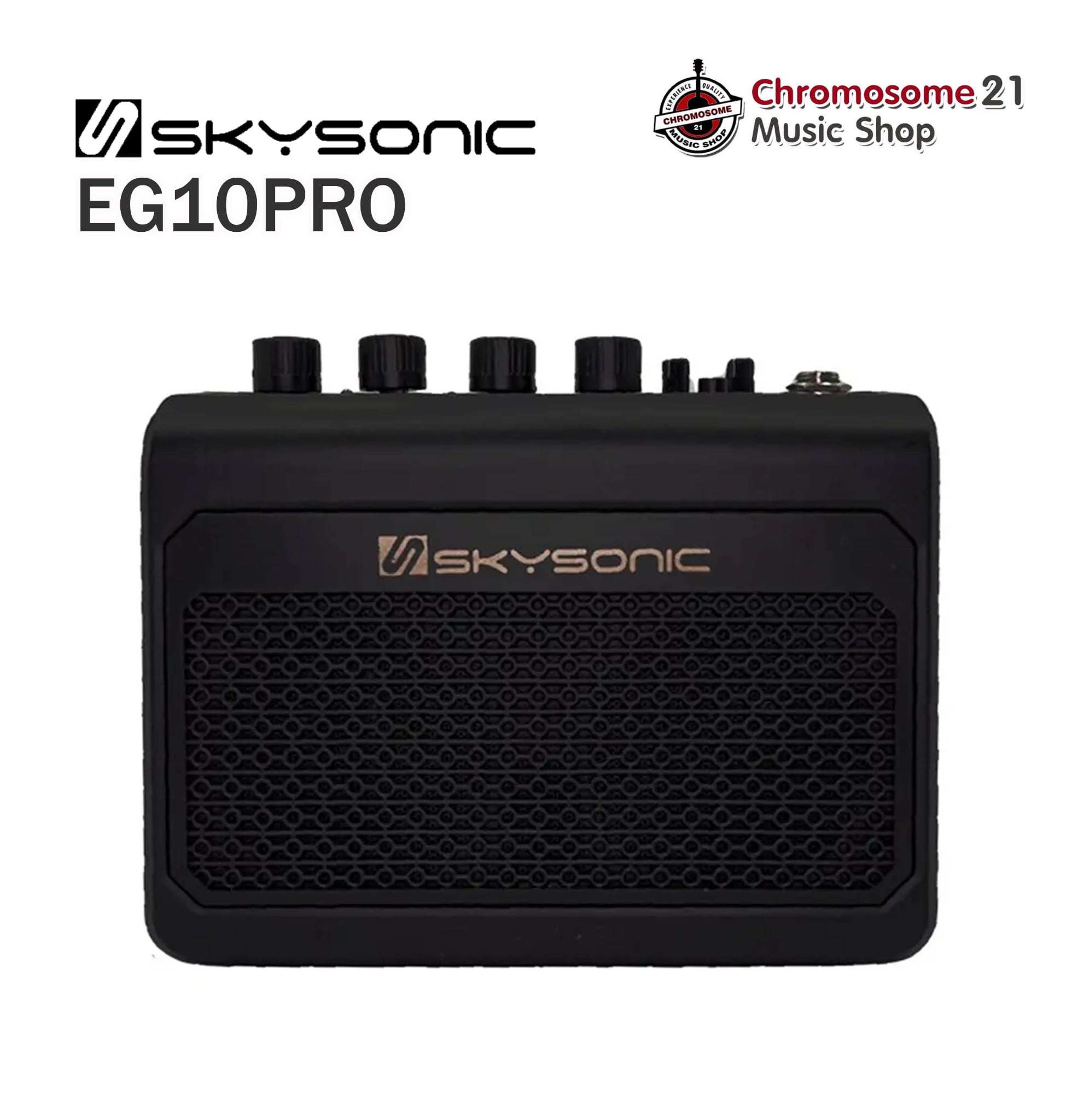 Skysonic EG10PRO แอมป์กีตาร์ไฟฟ้า แอมป์กีตาร์โปร่ง แอมป์เบส ขนาด 10 วัตต์ เชื่อมต่อบลูทูธได้