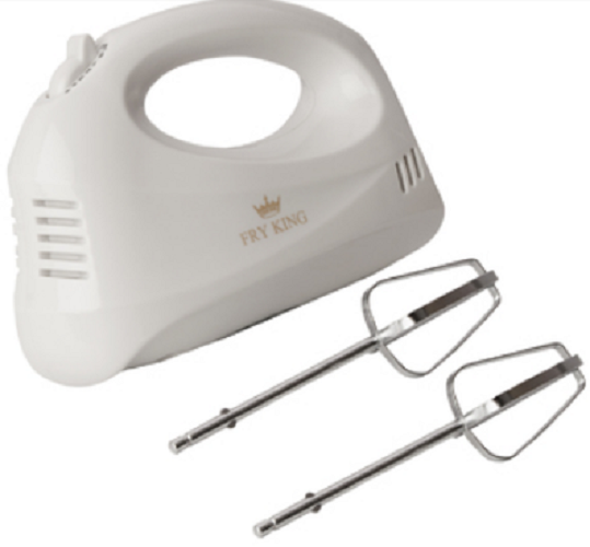 Fry King เครื่องผสมอาหาร (แบบมือถือ) รุ่น FR-301 (เครื่องตีไข่ ตีครีม นวดแป้ง) ได้หัวตี 2 แบบ ! **แบบตะกร้อ & แบบตะขอ**