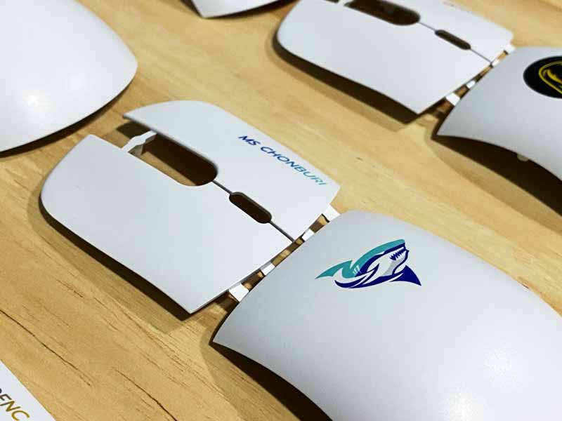 สกรีนเม้าส์ พิมพ์ mouse 4 สี