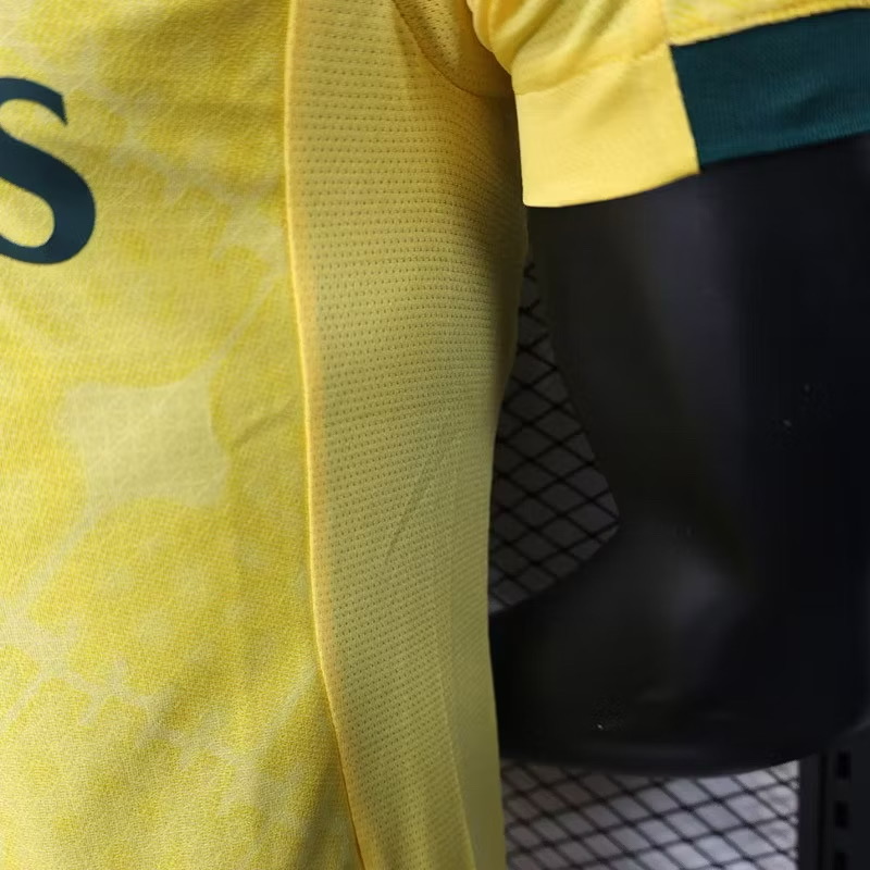 2025-26 เสื้อฟุตบอลเอซี มิลาน สีเหลือง สำหรับผู้ชาย Player Edition เกรดนักเตะ Size S-2XL